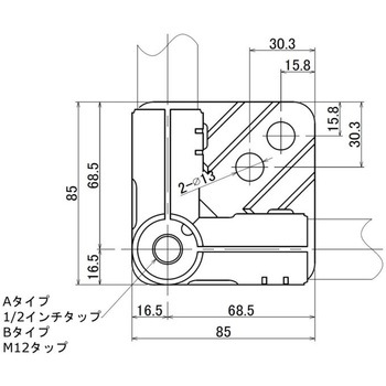 マウントコーナープレートセット(Φ50、Φ70ボルトタイプキャスター用) TMEHジャパン