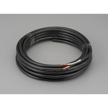1．25mm2x50m/2芯[2種EPゴム]キャブタイヤケーブル エスコ
