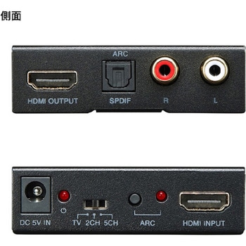 (HDMI-光デジタル/アナログ)オーディオ分離器 - エスコ