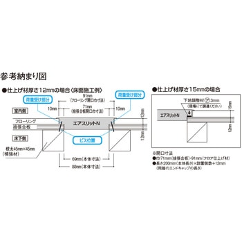 エアスリットN本体 フクビ化学
