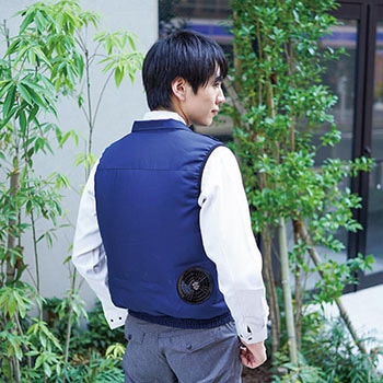 空調付きベスト 2020B +ブラシレスファンセット、モバイルバッテリー付き 岡潮