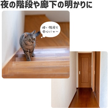 LEDセンサー付きライト コンセント式 人感&明暗センサー 白色光 ELPA