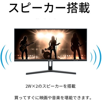 液晶ディスプレイ/29型/2560×1080/DP×1、HDMI×1、TypeC×1/ブラック/スピーカー：有 JAPANNEXT