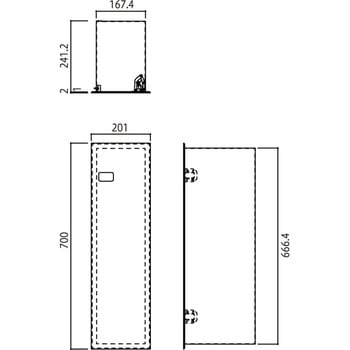 消火器ボックス MHED-FTF-107 満点商会