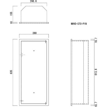 消火器ボックス MHVD-STO-P1N 満点商会