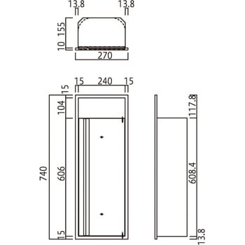 消火器ボックス MHED-F-P2/MHED-R-P2 満点商会