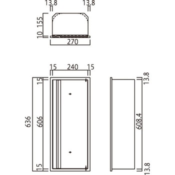 消火器ボックス MHED-FO-P2/MHED-RO-P2 満点商会