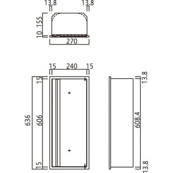 消火器ボックス MHED-FO-P2/MHED-RO-P2 満点商会