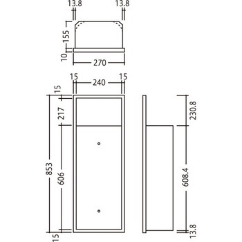 消火器ボックス MHE-FL/MHE-RL 満点商会