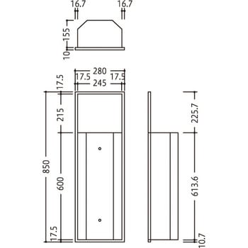 消火器ボックス MHV-STL 満点商会
