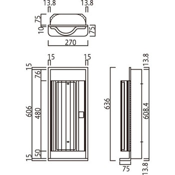 消火器ボックス MHESD-FO/MHESD-RO 満点商会
