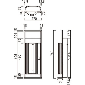 消火器ボックス MHESD-F/MHESD-R 満点商会
