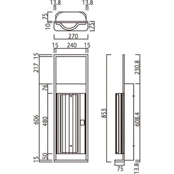 消火器ボックス MHESD-FL/MHESD-RL 満点商会