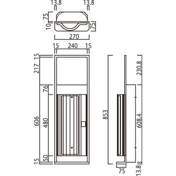 消火器ボックス MHESD-FL/MHESD-RL 満点商会
