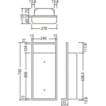 消火器ボックス MHES-R/MHES-F 満点商会