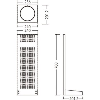 消火器ボックス MH-1830F 満点商会