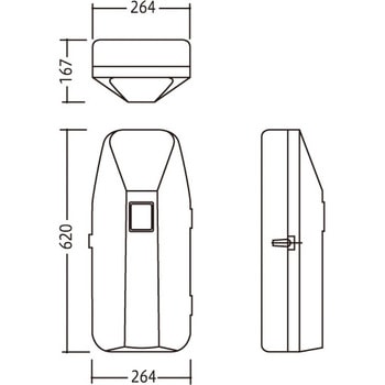 消火器ボックス MHD-1100B/G/R 満点商会