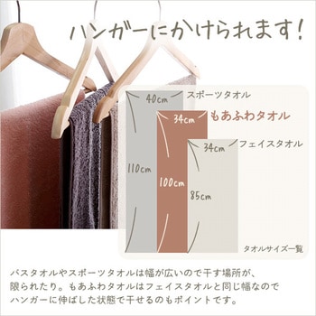 ホームテイスト×エアーかおる【別注モデル】もあふわタオル 100×34cm ホームテイスト