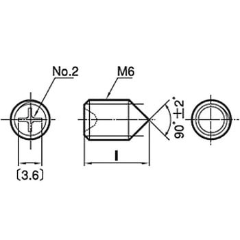 十字穴 付止めねじ 剣先(鉄/ニッケル)(小箱) 大阪魂