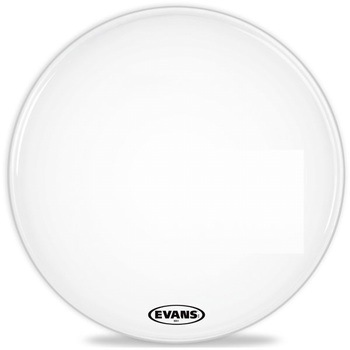 MX1 White マーチングバスヘッド 24" BD24MX1W EVANS