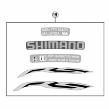 WH-RS100-R リムステッカーユニット 標準 SHIMANO(シマノ)