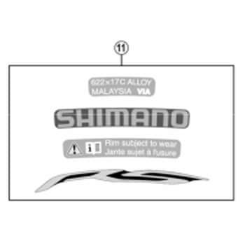 WH-RS100-F リムステッカーユニット オレンジ SHIMANO(シマノ)
