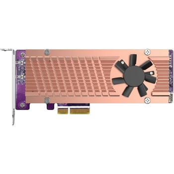 QM2-2P-244A QNAP 拡張カード M.2 PCIe SSD×2 単体 1年 ネットワーク 1
