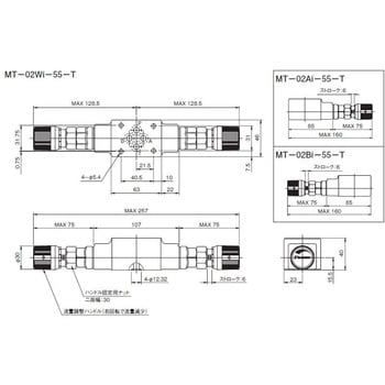 02シリーズスタック形 A、Bポート絞り弁 ダイキン工業