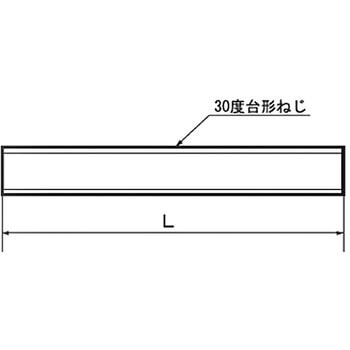 台形ねじ 30度 L=2000(SUS304) ノーブランド