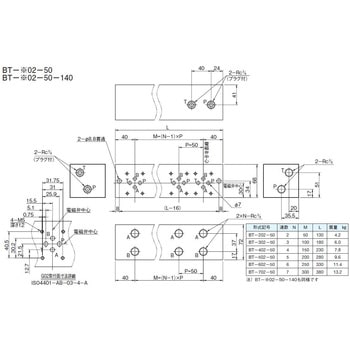02シリーズスタック弁 マニホールドブロック(パーカ付) ダイキン工業