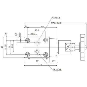 直動形リリーフ弁(リモートコントロール用CR形) ダイキン工業 圧力制御弁 【通販モノタロウ】