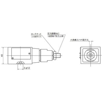 直動形リリーフ弁(リモートコントロール用CR形) ダイキン工業 圧力制御弁 【通販モノタロウ】