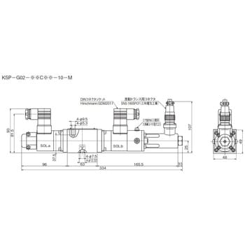 KSP-G02-2C3-10-M ダイレクト形 電磁比例切換弁 1個 ダイキン工業