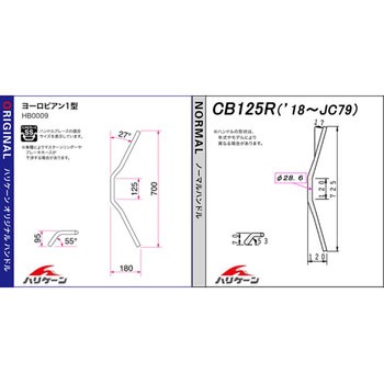 ヨーロピアン1型 ハンドルSET ハリケーン