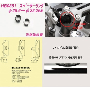 ナロー3型 ハンドルSET ハリケーン