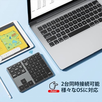 Bluetooth5.1 ワイヤレステンキー iClever