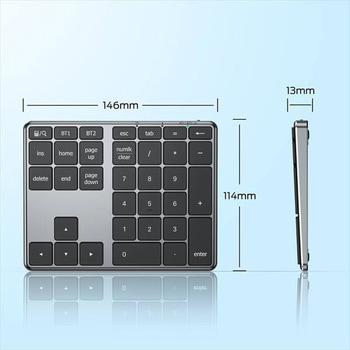 Bluetooth5.1 ワイヤレステンキー iClever