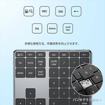 Bluetooth5.1 ワイヤレステンキー iClever