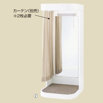 木製フィッティングルーム ラウンドタイプ ストア・エキスプレス