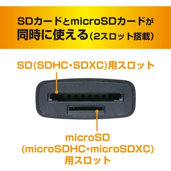 SD microSDカードリーダ Type-C 70cm MCO