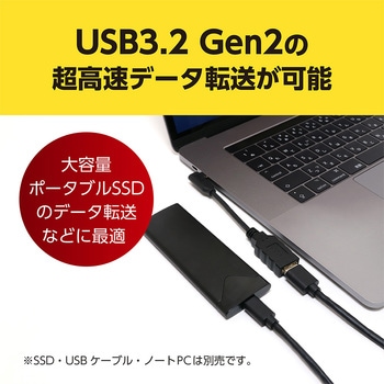 USB Type-CtoA変換ケーブル L型 MCO