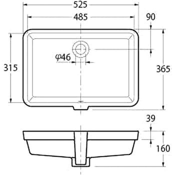 アンダーカウンター式洗面器 DURAVIT カクダイ