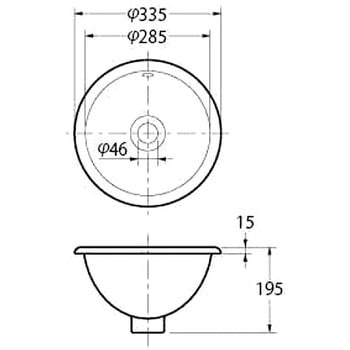 丸型手洗器 DURAVIT カクダイ