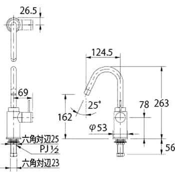 721-203-13 立水栓 SYATORA 1個 カクダイ 【通販サイトMonotaRO】