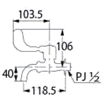 7014-13 レバー式万能ホーム水栓 カクダイ 呼び径13mm - 【通販