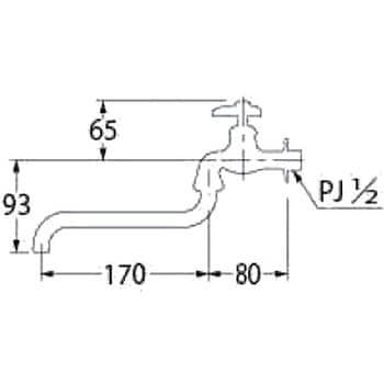 706-012HK-13 自在水栓 1個 カクダイ 【通販サイトMonotaRO】