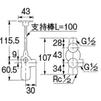 783-533-13 キッチンヘッダー 1個 カクダイ 【通販サイトMonotaRO】