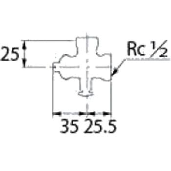 D式止水栓胴体(ナットつき) カクダイ