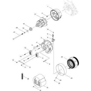 発電体(ゼネレータ)部品EW130(製造番号M01355003561～M01355999999) 新ダイワ