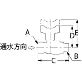 逆止弁つきボール止水栓(管端防食コアつき) カクダイ